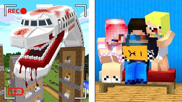 We found a plane eater in minecraft! We found a plane eater in minecraft!