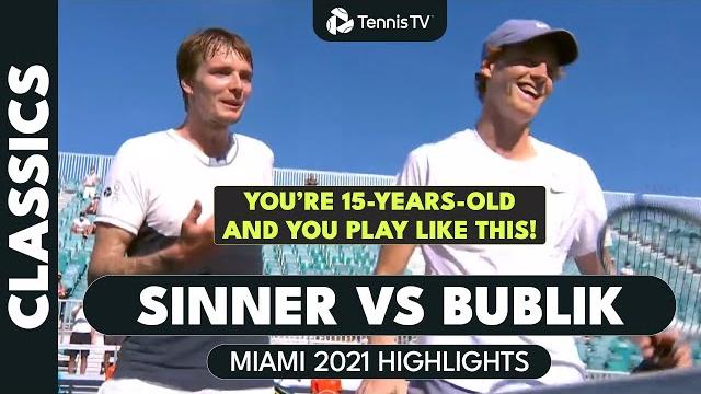 “you’re 15-years-old and you play like this!” | jannik sinner vs alexander bublik highlights “you’re 15-years-old and you play like this!” | jannik sinner vs alexander bublik highlights