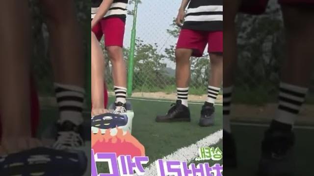 Namjoon pulling off his socks and sitting down Namjoon pulling off his socks and sitting down
