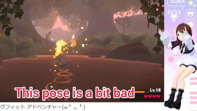 Sora-chan can't escape from this pose anymore Sora-chan can't escape from this pose anymore