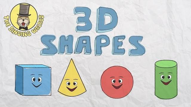 3d shapes song | shapes for kids | the singing walrus 3d shapes song | shapes for kids | the singing walrus