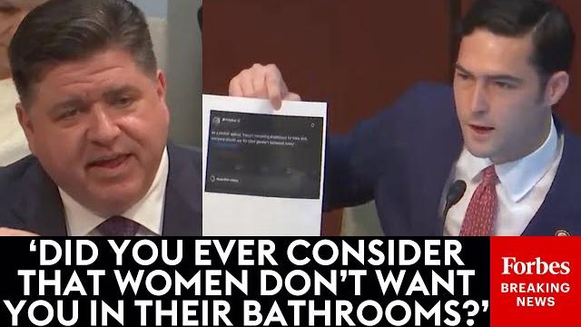 'have you ever used the women's restroom?': brandon gill grills jb pritzker over his past tweet 'have you ever used the women's restroom?': brandon gill grills jb pritzker over his past tweet