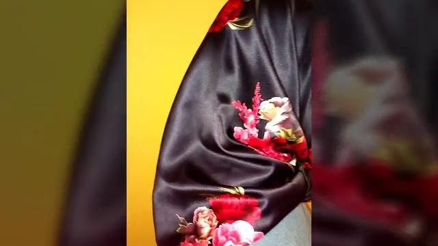 Hijab segiempat satin motif shabby murah Hijab segiempat satin motif shabby murah