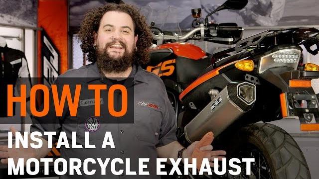 How to install a motorcycle exhaust at revzilla.com How to install a motorcycle exhaust at revzilla.com