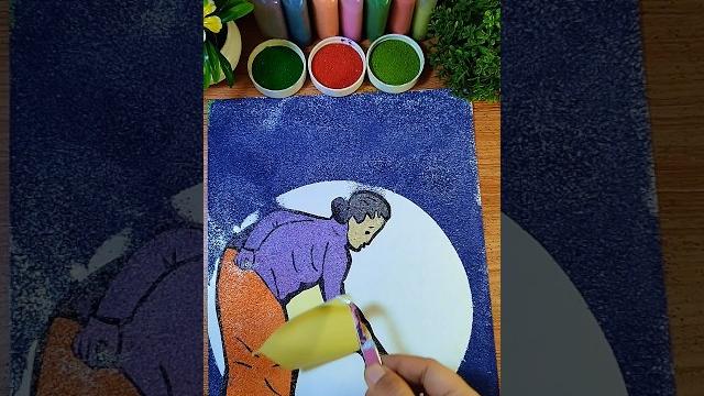 Suara menyapu ditengah malam //mewarnai gambar dengan pasir sambil bercerita #sandpainting Suara menyapu ditengah malam //mewarnai gambar dengan pasir sambil bercerita #sandpainting