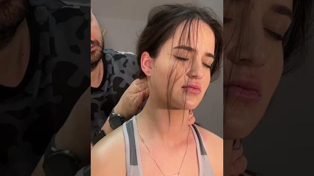 Asmr neck massage #shorts Asmr neck massage #shorts