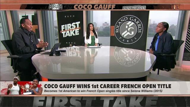 Coco gauff joins first take! stephen a. addresses aryna sabalenka, but coco is 'not concerned!' Coco gauff joins first take! stephen a. addresses aryna sabalenka, but coco is 'not concerned!'
