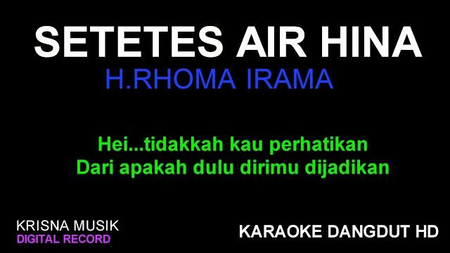 Setetes air hina karaoke dangdut hd Setetes air hina karaoke dangdut hd