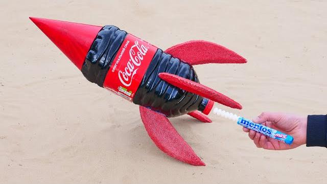 Coca-cola rocket vs mentos Coca-cola rocket vs mentos