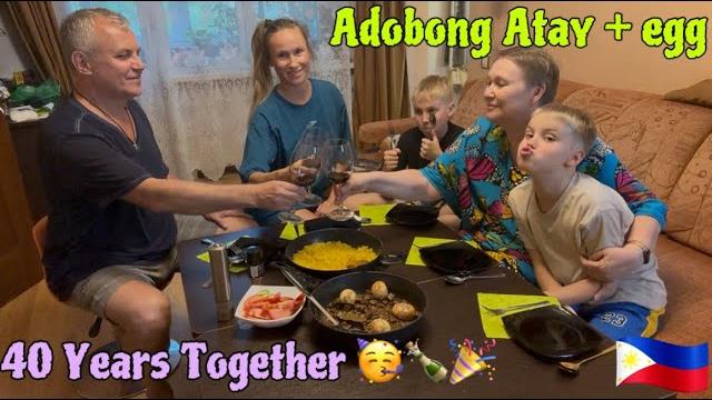 I made adobong atay ng manok with boiled egg - for celebrating my parents’ 40th wedding anniversary! I made adobong atay ng manok with boiled egg - for celebrating my parents’ 40th wedding anniversary!