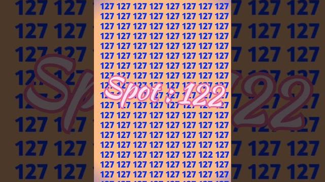 Search the number 122 #riddlejourney #quiz #eyetest Search the number 122 #riddlejourney #quiz #eyetest