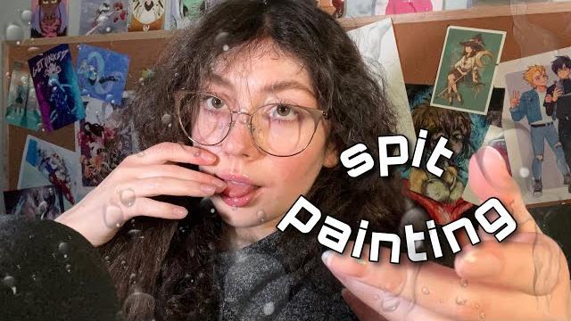 Asmr slow & gentle spit painting you Asmr slow & gentle spit painting you
