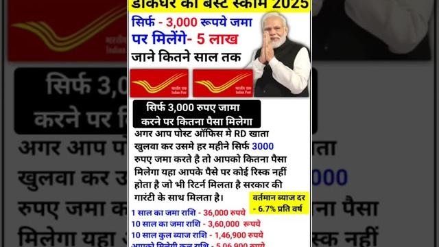 Post office rd new scheme 2025june #viralvideo #shortsvideo #video #trending#new#ppf#investment Post office rd new scheme 2025june #viralvideo #shortsvideo #video #trending#new#ppf#investment