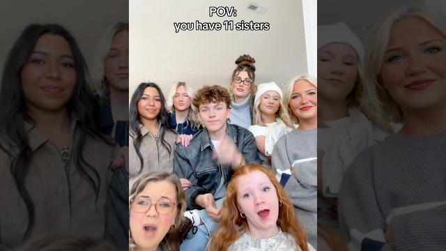 Pov: you have 11 sisters… #shorts Pov: you have 11 sisters… #shorts