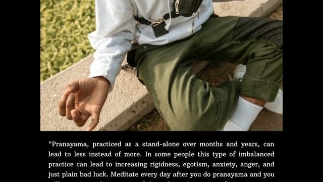 Relationship of pranayama to meditation Relationship of pranayama to meditation