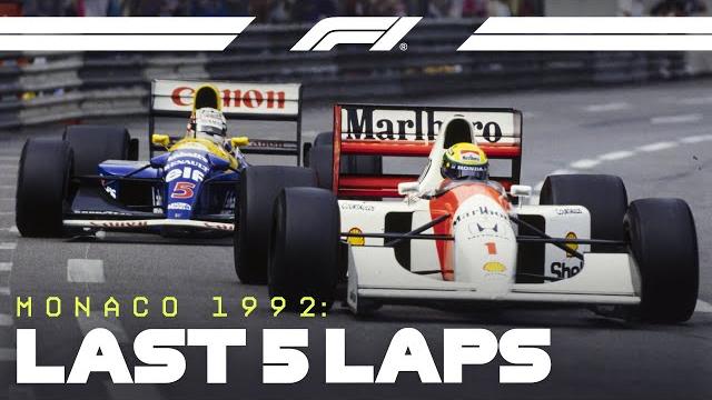 Mansell hunts down senna | 1992 monaco grand prix Mansell hunts down senna | 1992 monaco grand prix