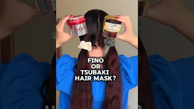 Fino or tsubaki: japanese hair mask for damaged hair #hairtok #hairmask #finohairmask #tsubaki Fino or tsubaki: japanese hair mask for damaged hair #hairtok #hairmask #finohairmask #tsubaki