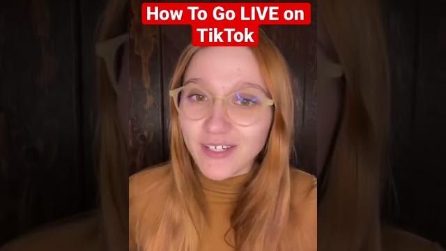 How to go live on tiktok #shorts How to go live on tiktok #shorts