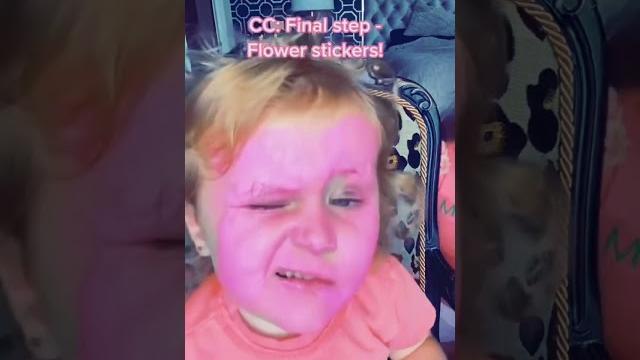 Poppy makeup with koti! #cutekids #halloween #shorts Poppy makeup with koti! #cutekids #halloween #shorts