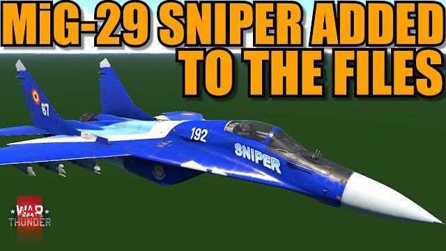 Mig-29 sniper found in the files! the romanian super fulcrum? + sniper pod coming too? - war thunder Mig-29 sniper found in the files! the romanian super fulcrum? + sniper pod coming too? - war thunder