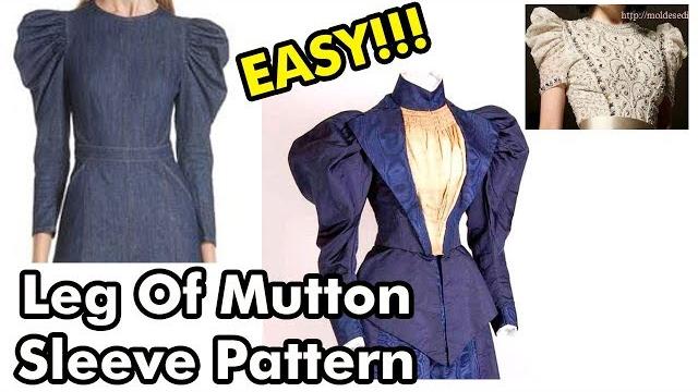 Leg of mutton sleeve pattern tutorial //pattern making Leg of mutton sleeve pattern tutorial //pattern making