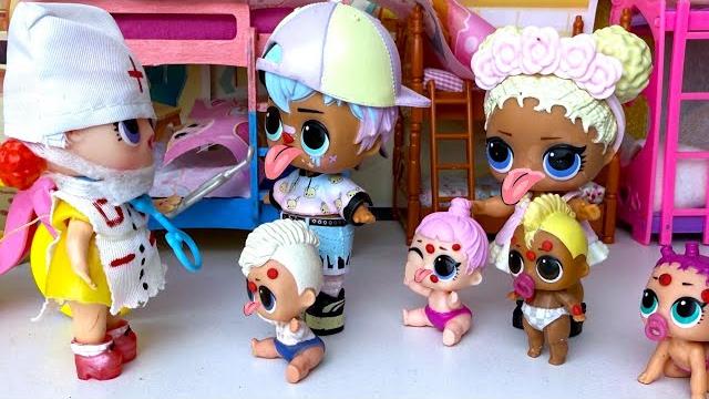 Stick your tongue out at the doctor lol surprise scarlet fever dolls in kindergarten! dolls cartoon Stick your tongue out at the doctor lol surprise scarlet fever dolls in kindergarten! dolls cartoon