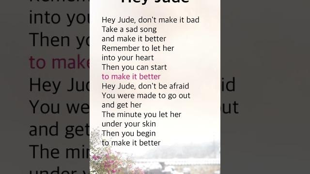 Hey jude | beatles Hey jude | beatles