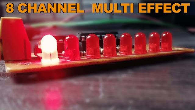 How to make led chaser | 8 channel 14 effects How to make led chaser | 8 channel 14 effects