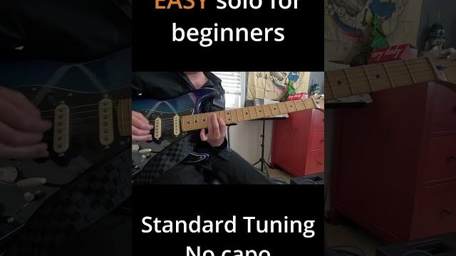 Super easy guitar solo for beginners! Super easy guitar solo for beginners!