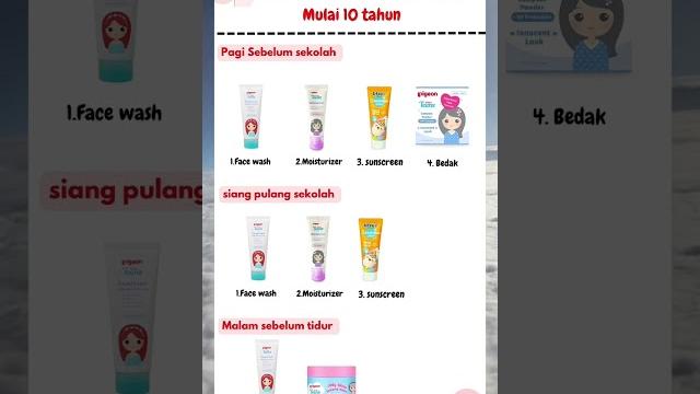 Skincare remaja #skincare #skincareroutine #pigeon Skincare remaja #skincare #skincareroutine #pigeon