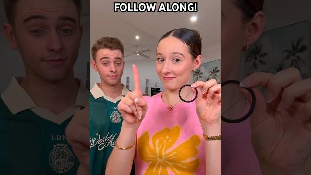 Can you do it? viral tiktok hair tie trick tutorial? #shorts #viral #trend #tutorial Can you do it? viral tiktok hair tie trick tutorial? #shorts #viral #trend #tutorial