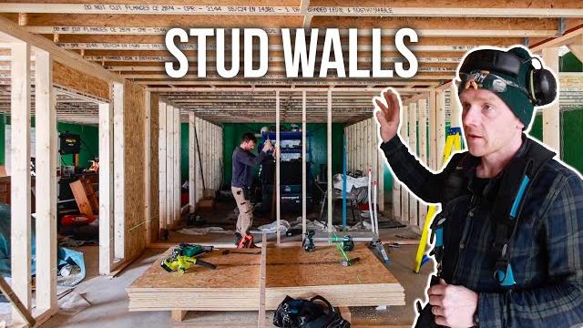 Self build barn conversion stud walls Self build barn conversion stud walls