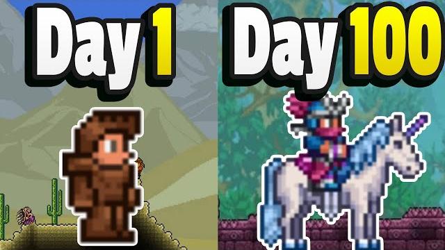 I played 100 days of terraria expert mode I played 100 days of terraria expert mode