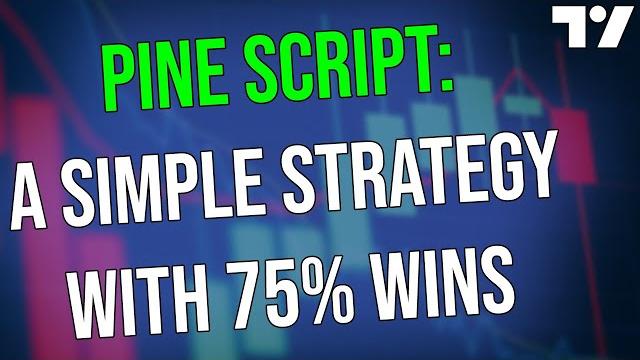 Pine script: 75% win rate on a simple pullback strategy Pine script: 75% win rate on a simple pullback strategy