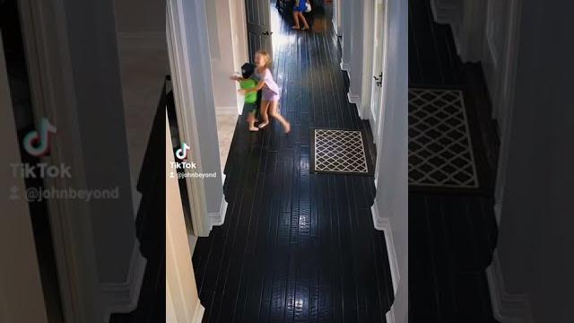 Baby gets knocked out by sister Baby gets knocked out by sister