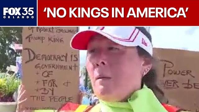 'no kings day' protest in daytona beach 'no kings day' protest in daytona beach