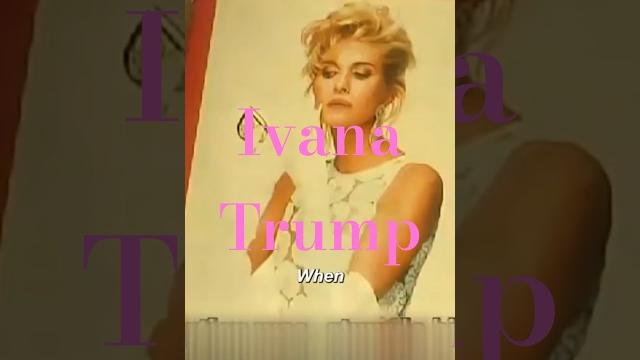 Ivana trump from factory line to first lady #ivanatrump Ivana trump from factory line to first lady #ivanatrump