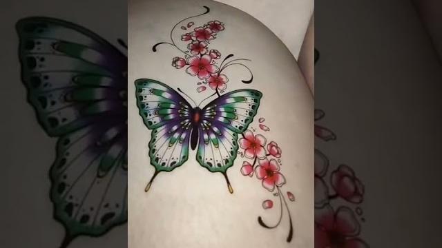 Disain tatto kupu-kupu#shorts Disain tatto kupu-kupu#shorts
