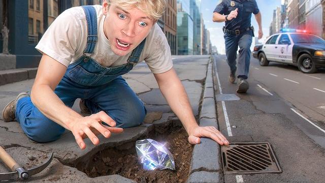 I found diamonds in new york city sidewalk cracks! I found diamonds in new york city sidewalk cracks!