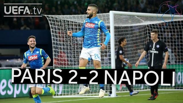 Paris 2-2 napoli #ucl highlights Paris 2-2 napoli #ucl highlights