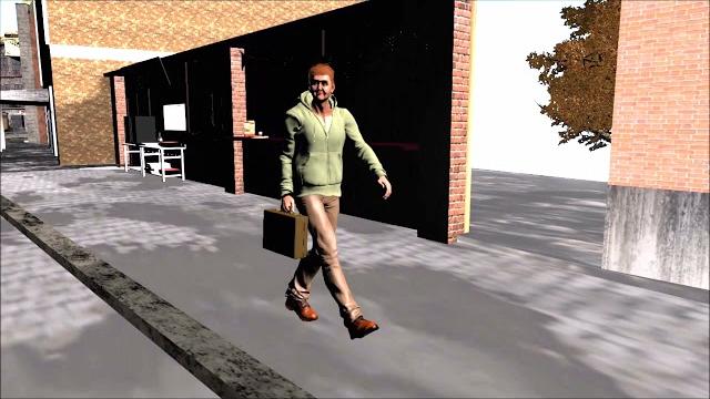 Walk with briefcase - 3d animation Walk with briefcase - 3d animation