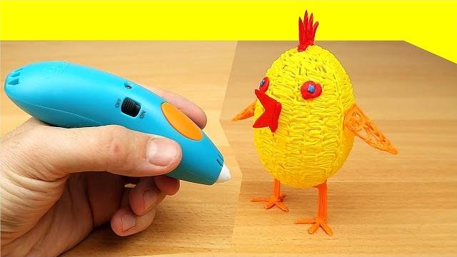 3d ручка! рисую яйцо и цыпленка! 3doodler - alex boyko 3d ручка! рисую яйцо и цыпленка! 3doodler - alex boyko