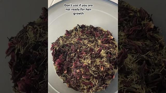 Rosemary, clove, hibiscus, soak with boiling hot water over night or the whole day and use. Rosemary, clove, hibiscus, soak with boiling hot water over night or the whole day and use.