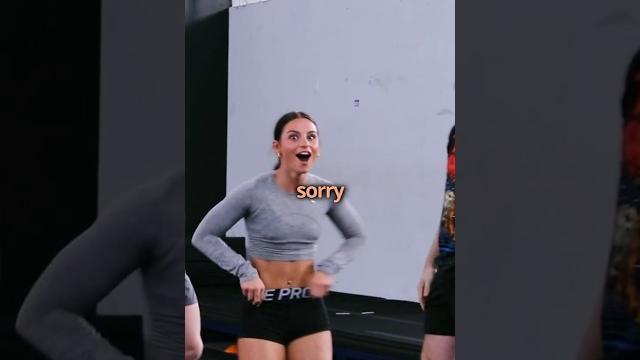 A little too much ️ #cheer #stunt #shorts A little too much ️ #cheer #stunt #shorts