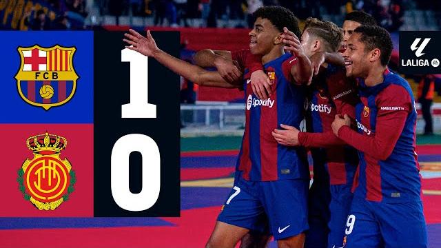 Fc barcelona 1 vs 0 mallorca | laliga 2023/24 md28 Fc barcelona 1 vs 0 mallorca | laliga 2023/24 md28