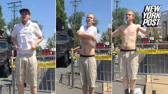 "i'm just here for the fun" says stripping teen at white nationalism rally | new york post "i'm just here for the fun" says stripping teen at white nationalism rally | new york post