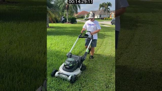 How long will it run? ego 22" aluminum deck mower 10 ah battery #mowing #battery #ego How long will it run? ego 22" aluminum deck mower 10 ah battery #mowing #battery #ego