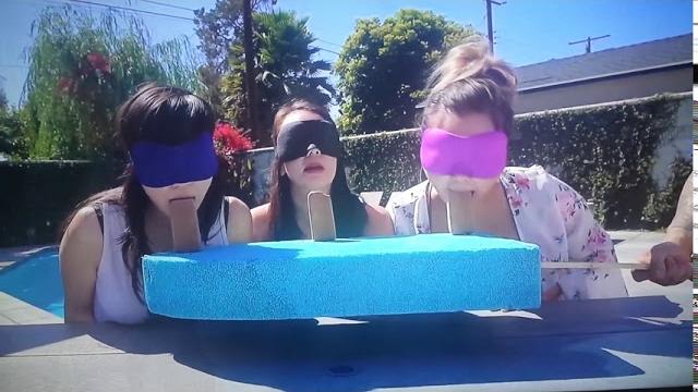 Blindfolded popsicle challenge clip 6 Blindfolded popsicle challenge clip 6