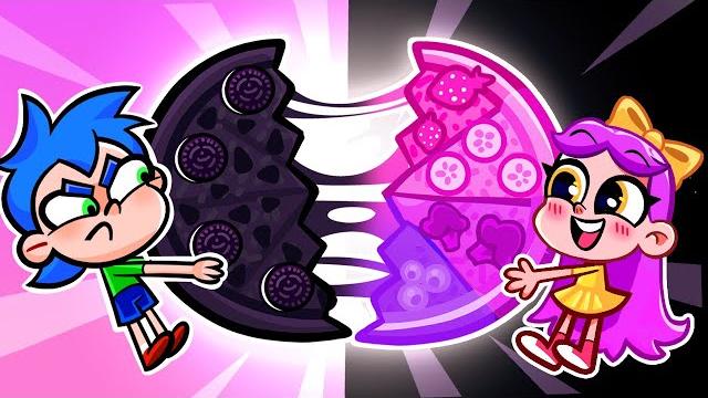 Pink vs black challenge song | funny kids and toddler songs Pink vs black challenge song | funny kids and toddler songs