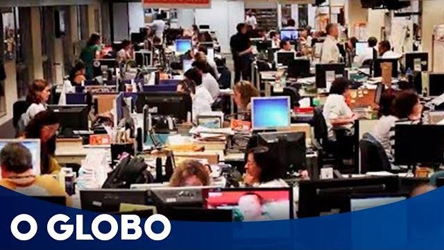 A rotina da redação do jornal o globo A rotina da redação do jornal o globo
